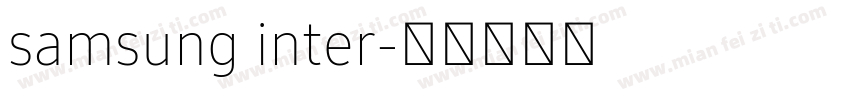 samsung inter字体转换